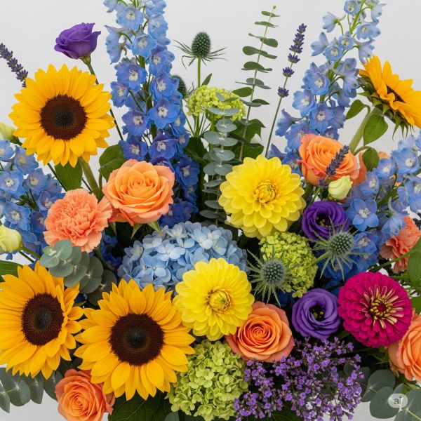 Sommerliche Blumentrends: Straußen und saisonale Farben