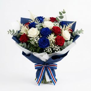 Deluxe Blucerchiato-Blumenstrauß (Sampdoria)